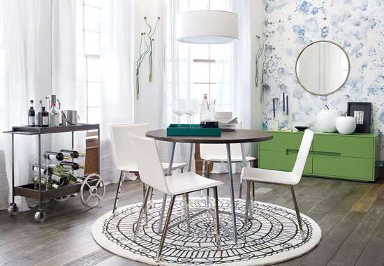 A drink cart is a stylish way to free up kitchen cabinet space by relocating glassware, dishes, drink mixers and more. Pictured: CB2 sustainable mango wood Porter Bar Cart, $400; cb2.com
